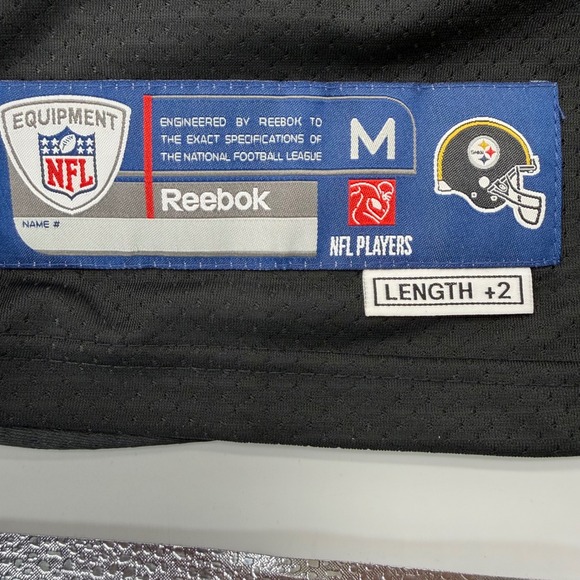 Reebok Pittsburgh Steelers Jersey Mens Medium Black Troy Polamalu 43 NFL Onfield - Picture 5 of 11